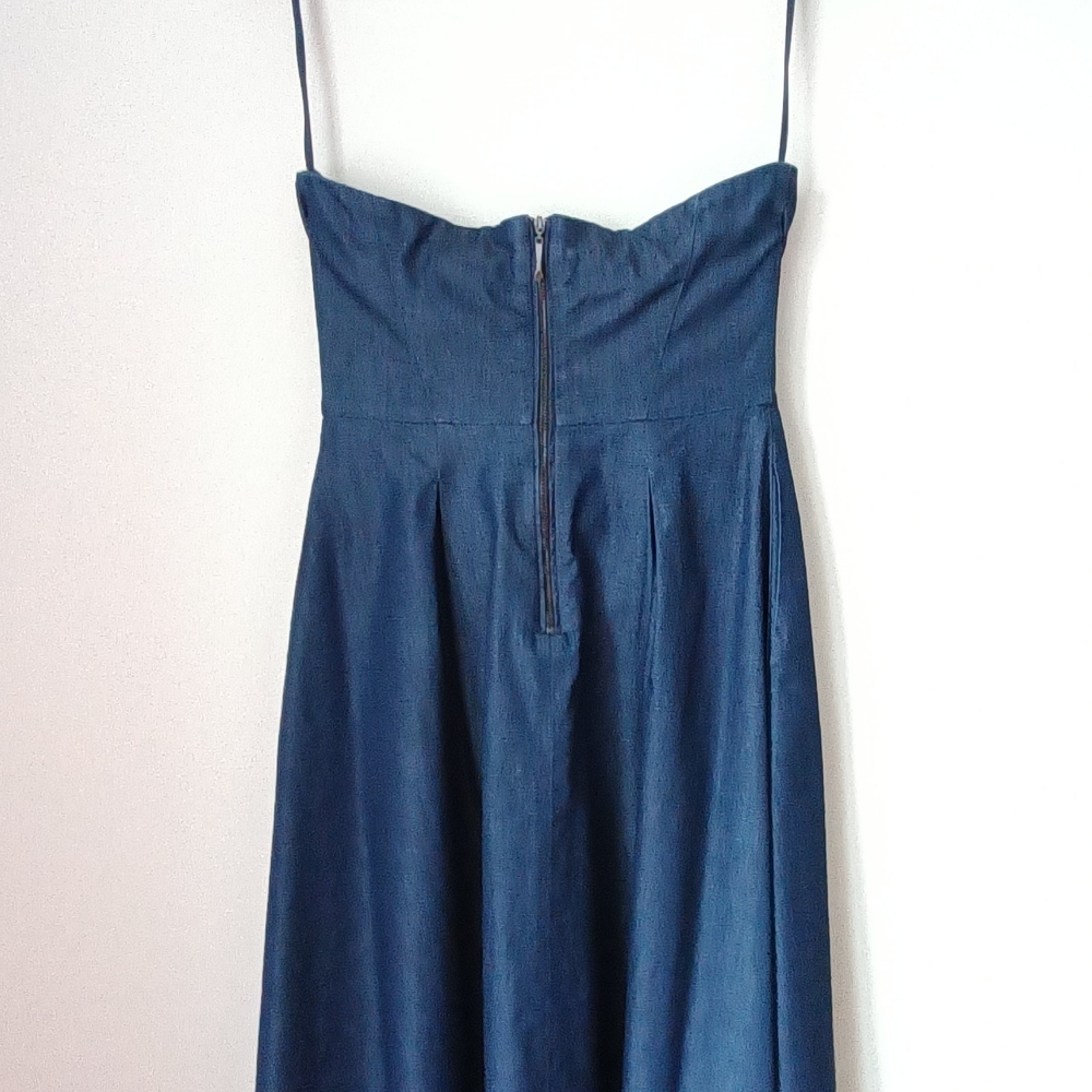 White House Black Market Blue Midi Dress - Picture 4 of 7